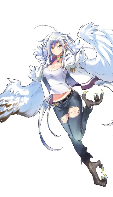 004_ハーピー_立ち絵彩色